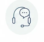 AI顧客対応アシスタントのアイコン